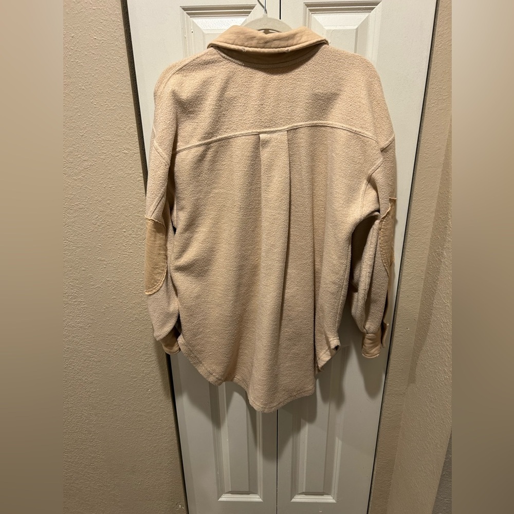 Free People Ruby Jacket Shaket in Mustard Seed or Sweetheart Sunrise,M - Picture 11 of 12